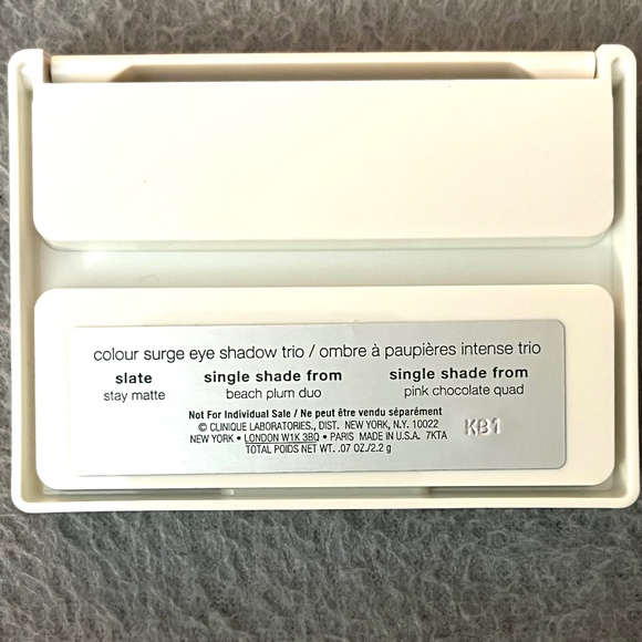 Clinique Colour Surge Eye Shadow Trio Beach Plum Duo, Pink Chocolate Quad NWOB - Picture 2 of 6